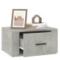 Comodino a Muro Grigio Cemento 50x36x25 cm Comodino a Muro Grigio Cemento 50x36x25 cm
