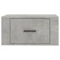 Comodino a Muro Grigio Cemento 50x36x25 cm Comodino a Muro Grigio Cemento 50x36x25 cm