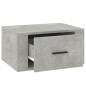 Comodino a Muro Grigio Cemento 50x36x25 cm Comodino a Muro Grigio Cemento 50x36x25 cm