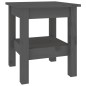 Tavolino da Salotto Grigio 35x35x40 cm Legno Massello di Pino Tavolino da Salotto Grigio 35x35x40 cm Legno Massello di Pino