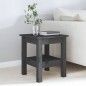 Tavolino da Salotto Grigio 35x35x40 cm Legno Massello di Pino Tavolino da Salotto Grigio 35x35x40 cm Legno Massello di Pino