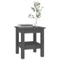 Tavolino da Salotto Grigio 35x35x40 cm Legno Massello di Pino Tavolino da Salotto Grigio 35x35x40 cm Legno Massello di Pino