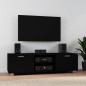 Mobile Porta TV Nero 140x40,5x35 cm in Legno Multistrato Mobile Porta TV Nero 140x40,5x35 cm in Legno Multistrato