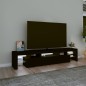 vidaXL Mobile Porta TV con Luci LED Nero 200x36,5x40 cm vidaXL Mobile Porta TV con Luci LED Nero 200x36,5x40 cm