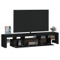 vidaXL Mobile Porta TV con Luci LED Nero 200x36,5x40 cm vidaXL Mobile Porta TV con Luci LED Nero 200x36,5x40 cm