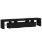 vidaXL Mobile Porta TV con Luci LED Nero 200x36,5x40 cm vidaXL Mobile Porta TV con Luci LED Nero 200x36,5x40 cm