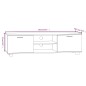 Mobile Porta TV Nero 140x40,5x35 cm in Legno Multistrato Mobile Porta TV Nero 140x40,5x35 cm in Legno Multistrato