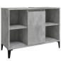 Set Mobili da Bagno 3 pz Grigio Cemento in Legno Multistrato Set Mobili da Bagno 3 pz Grigio Cemento in Legno Multistrato