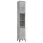 Set Mobili da Bagno 3 pz Grigio Cemento in Legno Multistrato Set Mobili da Bagno 3 pz Grigio Cemento in Legno Multistrato