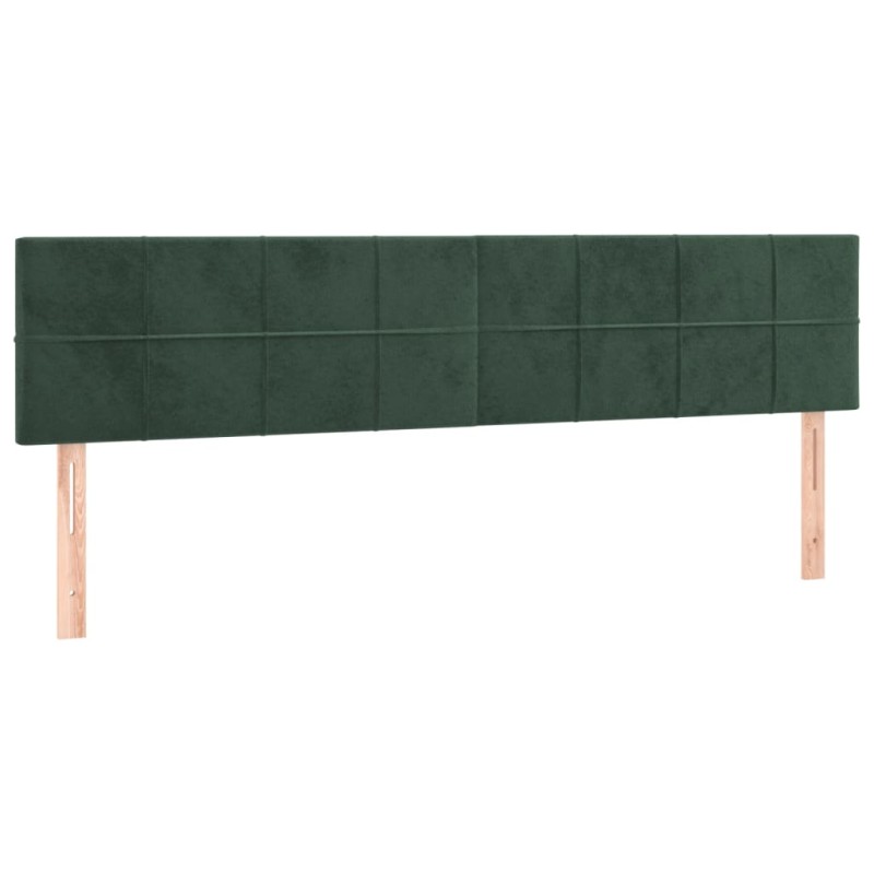 Testiera 2 pz Verde Scuro 80x5x78/88 cm in Velluto Testiera 2 pz Verde Scuro 80x5x78/88 cm in Velluto