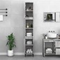 Armadietto Bagno Grigio Cemento 30x30x190 cm Legno Multistrato Armadietto Bagno Grigio Cemento 30x30x190 cm Legno Multistrato