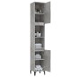 Armadietto Bagno Grigio Cemento 30x30x190 cm Legno Multistrato Armadietto Bagno Grigio Cemento 30x30x190 cm Legno Multistrato