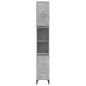 Armadietto Bagno Grigio Cemento 30x30x190 cm Legno Multistrato Armadietto Bagno Grigio Cemento 30x30x190 cm Legno Multistrato