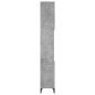 Armadietto Bagno Grigio Cemento 30x30x190 cm Legno Multistrato Armadietto Bagno Grigio Cemento 30x30x190 cm Legno Multistrato