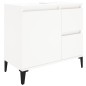 vidaXL Armadietto da Bagno Bianco 65x33x60 cm in Legno Multistrato