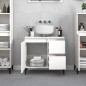 vidaXL Armadietto da Bagno Bianco 65x33x60 cm in Legno Multistrato