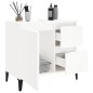 vidaXL Armadietto da Bagno Bianco 65x33x60 cm in Legno Multistrato