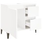 vidaXL Armadietto da Bagno Bianco 65x33x60 cm in Legno Multistrato