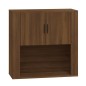 Armadietto a Muro Rovere Marrone 80x33x80 cm Legno Multistrato Armadietto a Muro Rovere Marrone 80x33x80 cm Legno Multistrato