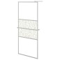 Parete Doccia con Mensola Cromo 100x195cm Vetro ESG e Alluminio Parete Doccia con Mensola Cromo 100x195cm Vetro ESG e Alluminio