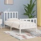 Giroletto Bianco in Legno Massello 75x190 cm Small Single Giroletto Bianco in Legno Massello 75x190 cm Small Single