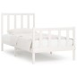 Giroletto Bianco in Legno Massello 75x190 cm Small Single Giroletto Bianco in Legno Massello 75x190 cm Small Single