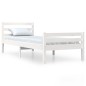 Giroletto Bianco in Legno Massello 75x190 cm Small Single
