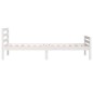 Giroletto Bianco in Legno Massello 75x190 cm Small Single
