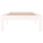 Giroletto Bianco in Legno Massello 75x190 cm Small Single Giroletto Bianco in Legno Massello 75x190 cm Small Single