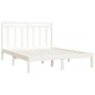 Giroletto Bianco in Legno Massello 120x190 cm Small Double Giroletto Bianco in Legno Massello 120x190 cm Small Double