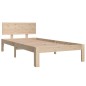 Giroletto in Legno Massello 90x190 cm Single Giroletto in Legno Massello 90x190 cm Single