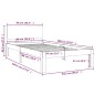 Giroletto in Legno Massello 90x190 cm Single Giroletto in Legno Massello 90x190 cm Single