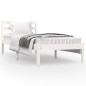 Giroletto in Legno Massello Bianco 75x190 cm Small Single Giroletto in Legno Massello Bianco 75x190 cm Small Single