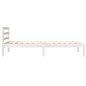 Giroletto in Legno Massello Bianco 75x190 cm Small Single Giroletto in Legno Massello Bianco 75x190 cm Small Single