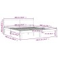 Giroletto in Legno Massello 180x200 cm Super King Giroletto in Legno Massello 180x200 cm Super King