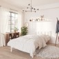 Giroletto in Legno Massello Bianco 75x190 cm Small Single Giroletto in Legno Massello Bianco 75x190 cm Small Single