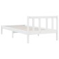 Giroletto in Legno Massello Bianco 75x190 cm Small Single Giroletto in Legno Massello Bianco 75x190 cm Small Single