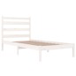 Giroletto in Legno Massello Bianco 75x190 cm Small Single Giroletto in Legno Massello Bianco 75x190 cm Small Single