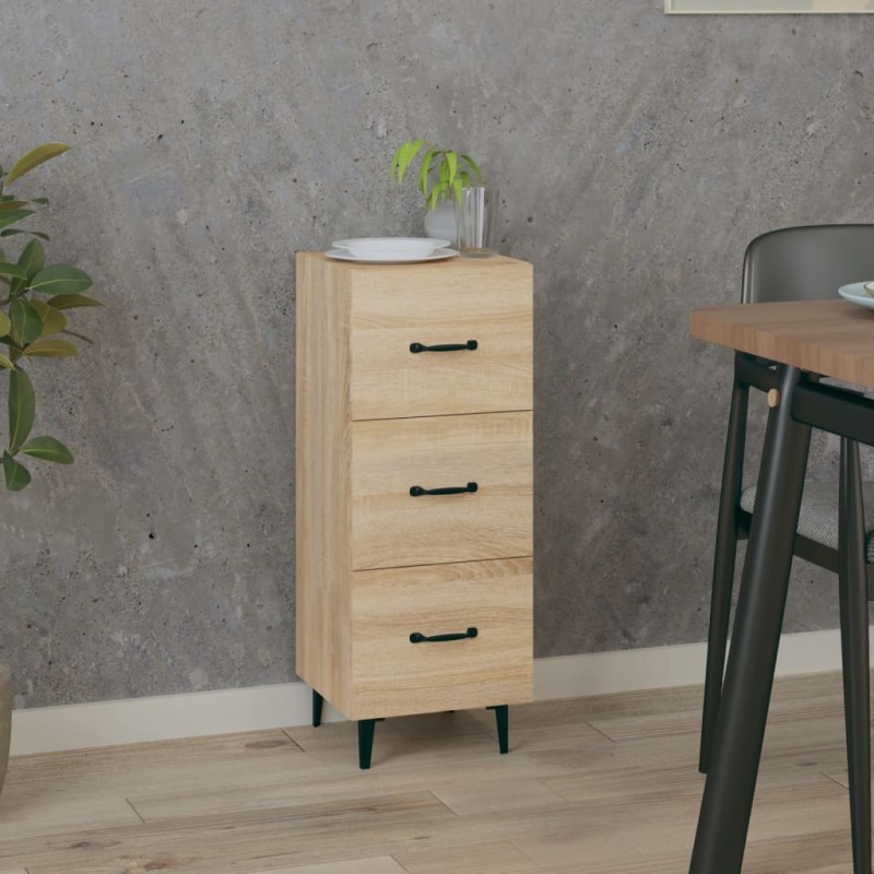 Credenza Rovere Sonoma 34,5x34x90 cm in Legno Multistrato Credenza Rovere Sonoma 34,5x34x90 cm in Legno Multistrato