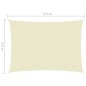 Parasole a Vela Oxford Rettangolare 2,5x4,5 m Crema Parasole a Vela Oxford Rettangolare 2,5x4,5 m Crema