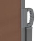 Tenda da Sole Laterale Retrattile 160x600 cm Marrone Tenda da Sole Laterale Retrattile 160x600 cm Marrone