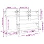 Set Mensole da Parete con Aste 4pz Nero in Legno Multistrato Set Mensole da Parete con Aste 4pz Nero in Legno Multistrato