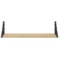 vidaXL Mensole da Parete 2pz Rovere Sonoma 60x15x15,5 cm