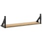 vidaXL Mensole da Parete 2pz Rovere Sonoma 60x15x15,5 cm