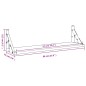 vidaXL Mensole da Parete 2pz Rovere Sonoma 60x15x15,5 cm