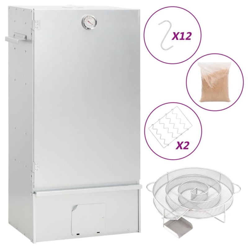 Forno Affumicatore BBQ Generatore Fumo Freddo Acciaio Zincato Forno Affumicatore BBQ Generatore Fumo Freddo Acciaio Zincato