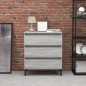 Credenza Grigio Sonoma 60x35x69 cm in Legno Multistrato Credenza Grigio Sonoma 60x35x69 cm in Legno Multistrato