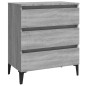 Credenza Grigio Sonoma 60x35x69 cm in Legno Multistrato Credenza Grigio Sonoma 60x35x69 cm in Legno Multistrato