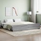 Giroletto con Testiera e Pediera Grigio Sonoma 180x200 cm Giroletto con Testiera e Pediera Grigio Sonoma 180x200 cm