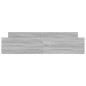 Giroletto con Testiera e Pediera Grigio Sonoma 180x200 cm Giroletto con Testiera e Pediera Grigio Sonoma 180x200 cm